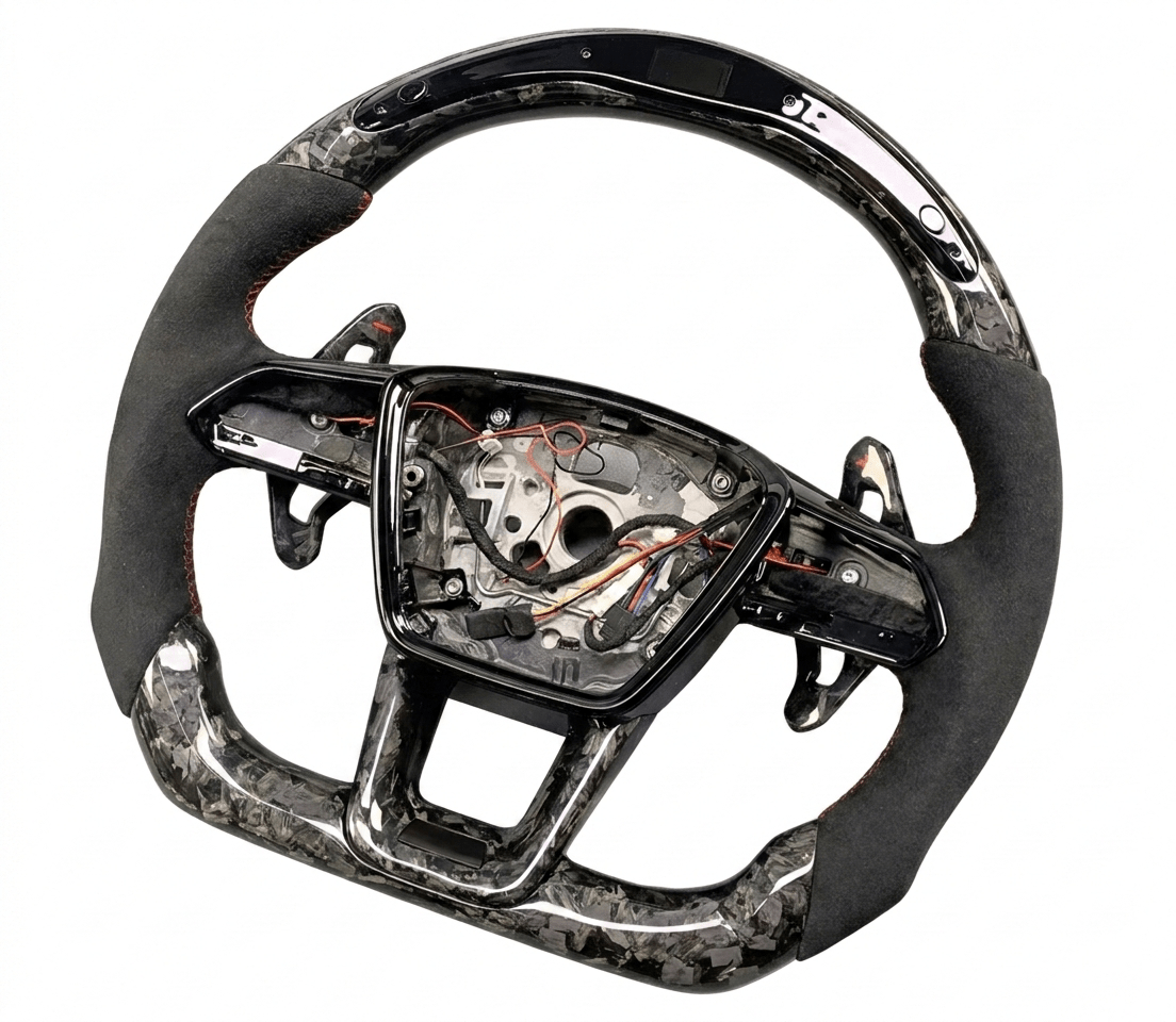 Audi - Forged Carbon Fiber With Led Display Steering Wheel