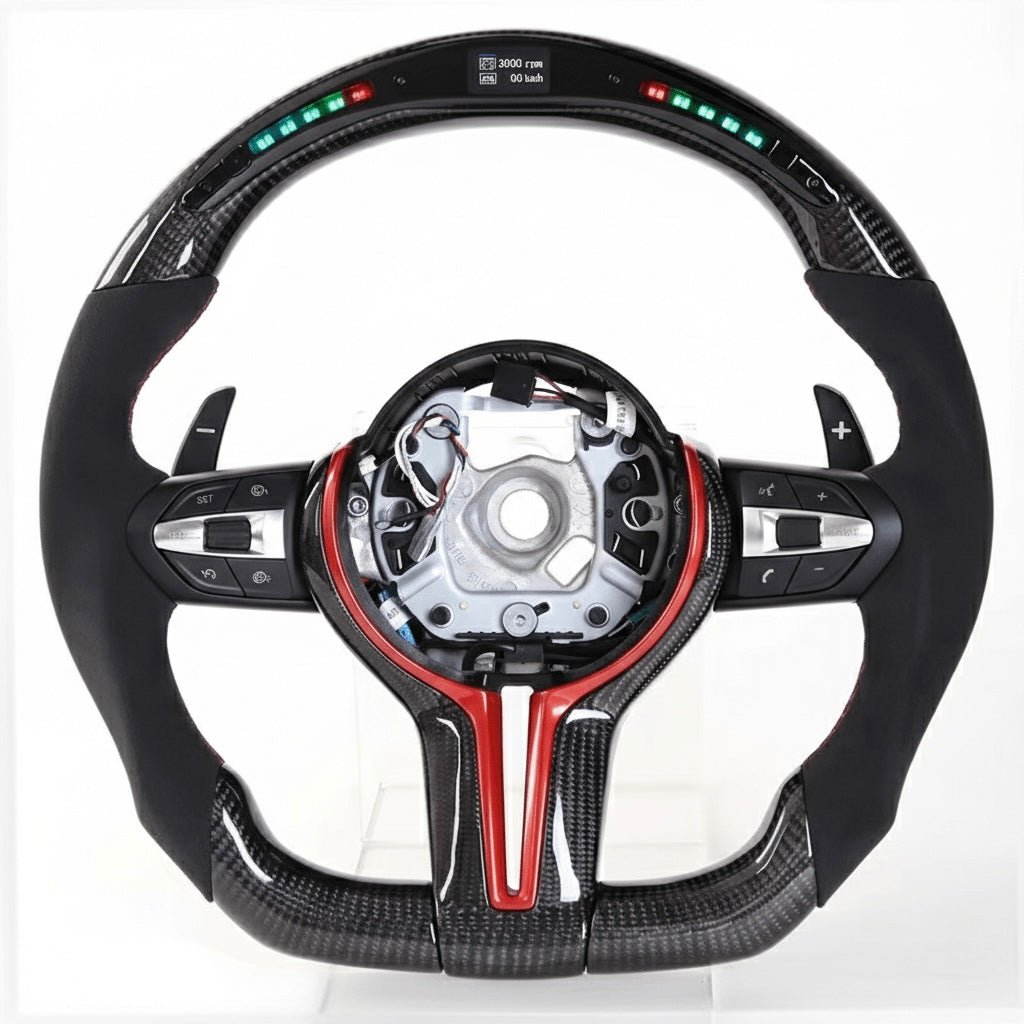 2015+ BMW - Carbon Fiber Steering Wheel With Led Display