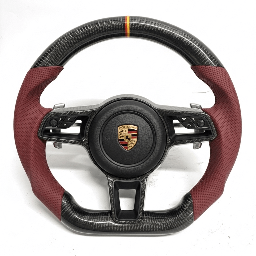 Porsche - Carbon Fiber Steering Wheel With Leather