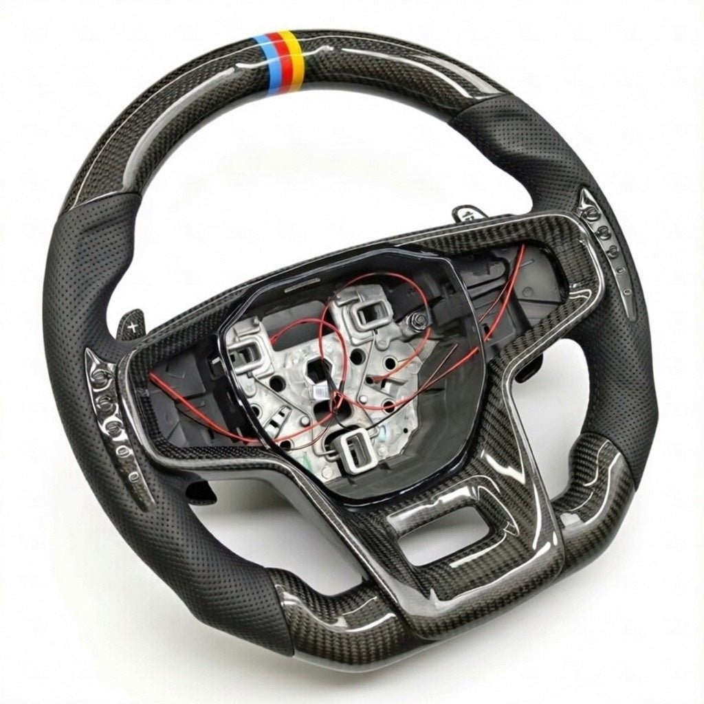 2021+ Ford Bronco - Carbon Fiber With Leather Steering Wheel