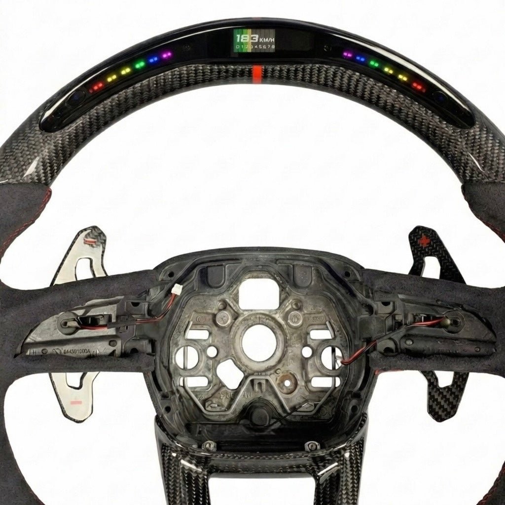 Audi - Carbon Fiber With Led Display Steering Wheel