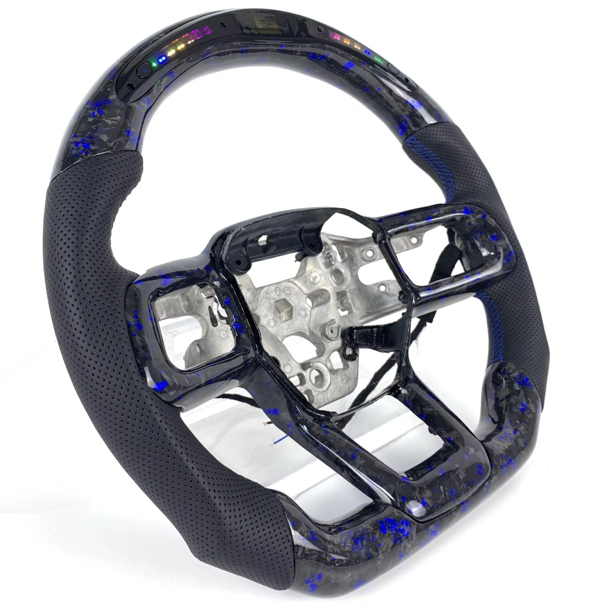 2024+ Ford Mustang - Carbon Fiber Steering Wheel With Leather