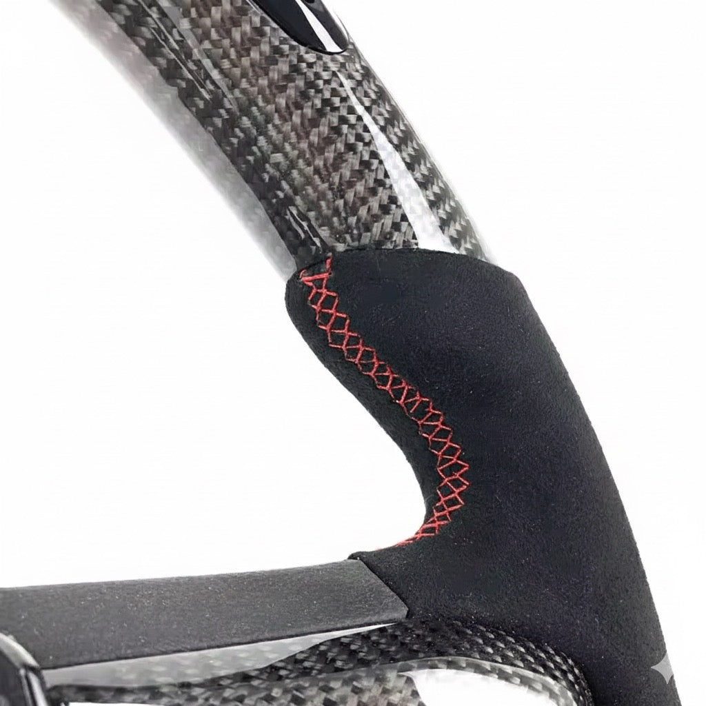 (2015-2018) Ford Raptor F150/F250/F350 – Carbon Fiber With Leather Steering Wheel - American Steering