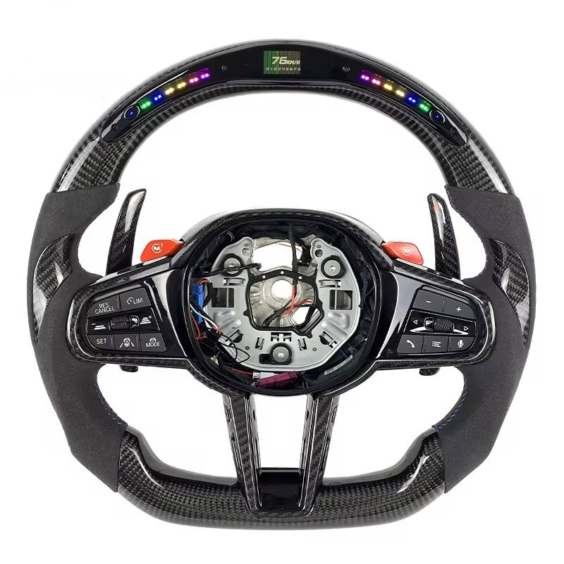 LED Carbon Fiber Steering Wheel for BMW M Series