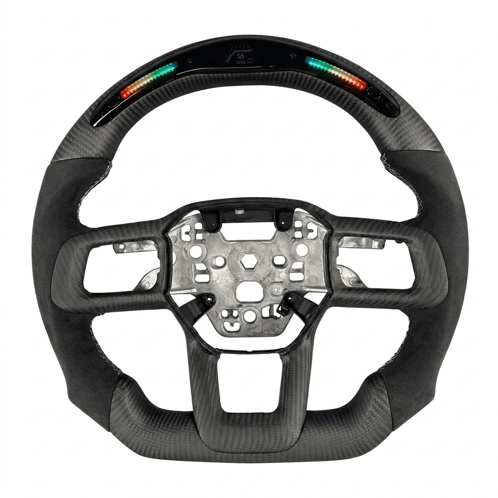 2024+ Ford Mustang - Matte Carbon Fiber Steering Wheel