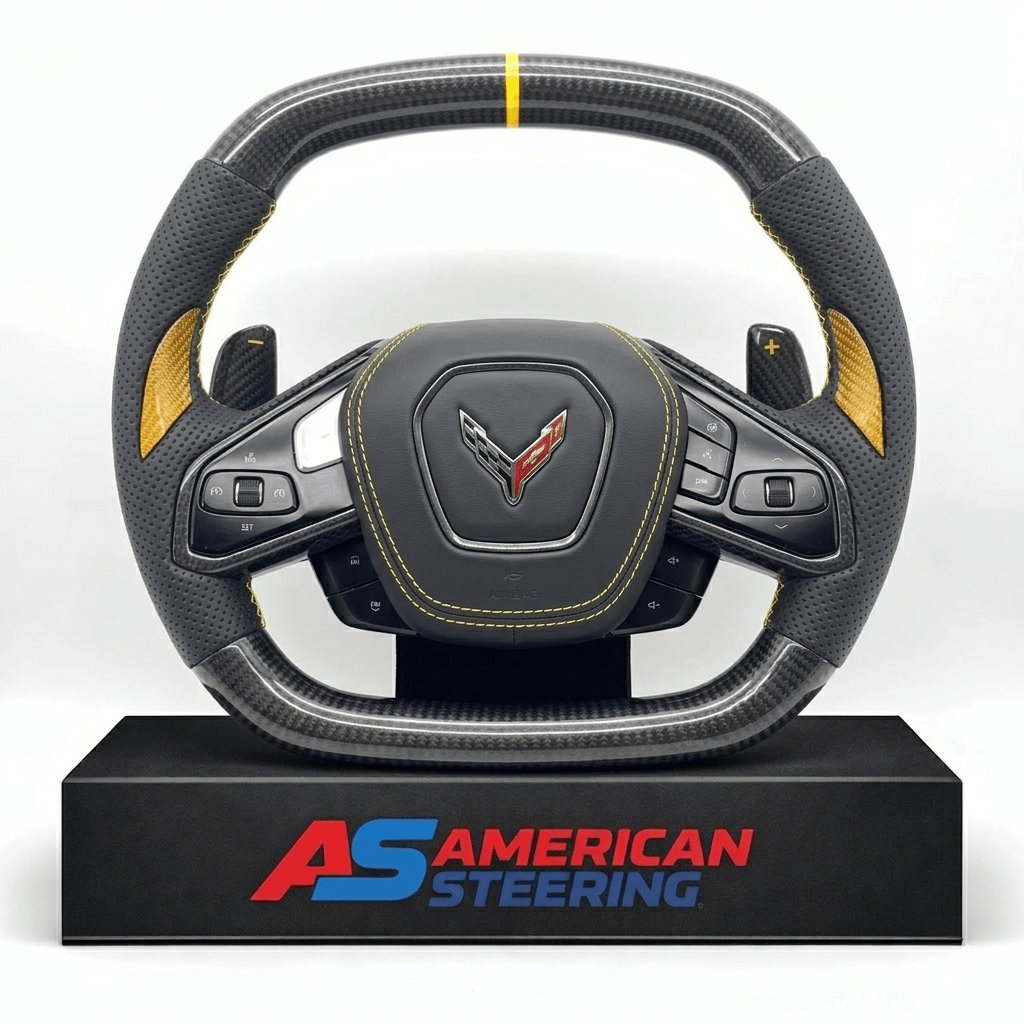 Corvette C8 / Z06 Steering Wheel Upgrade Carbon Fiber With LED Display