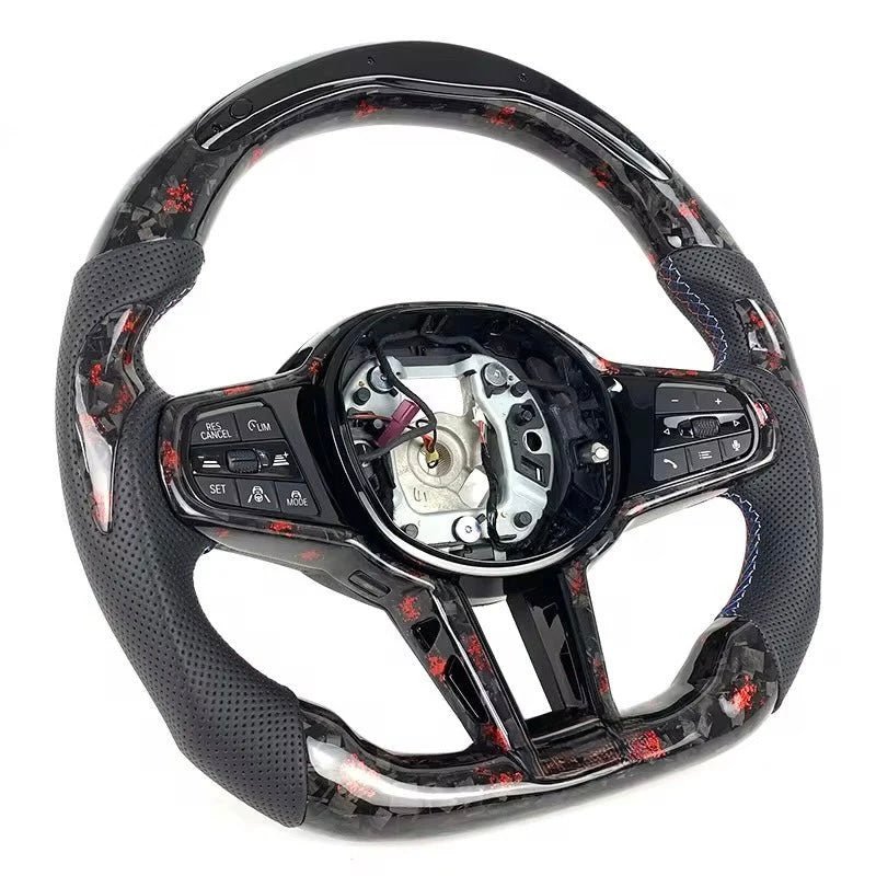 BMW - Glossy Forged Carbon Fiber Steering Wheel With Led Display