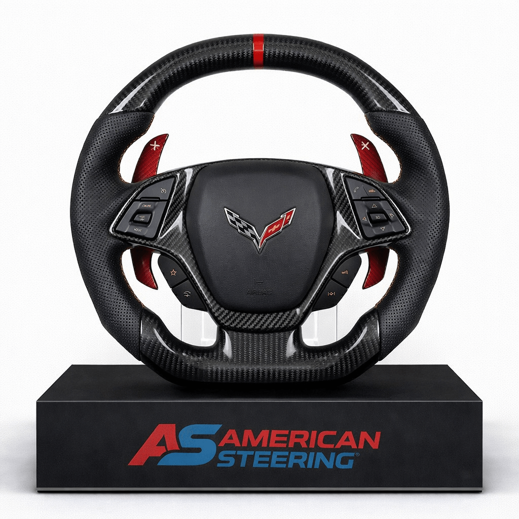 Chevrolet Corvette C7 - Carbon Fiber Steering Wheel With Paddle Shifters