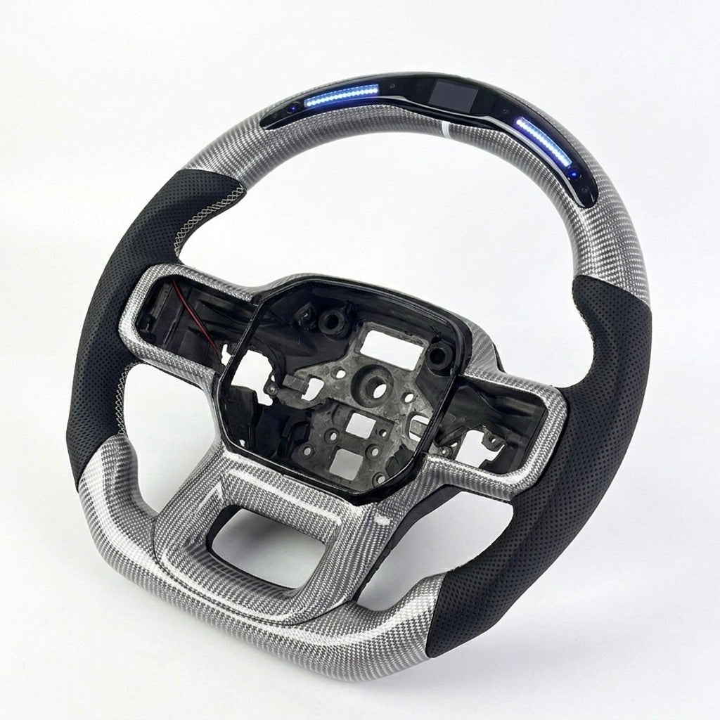 (2018-2024) Ford Raptor – White Carbon Fiber With Led Display