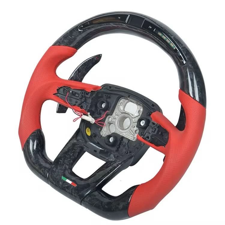 Lamborghini Urus - Carbon Fiber Steering Wheel With Leather & Led Display - American Steering
