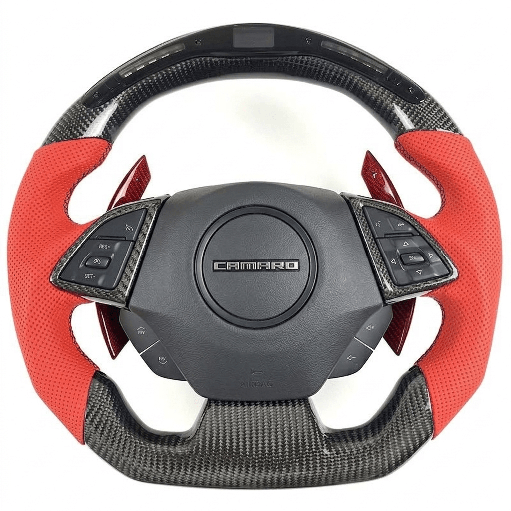 Carbon Fiber With LED Steering Wheel for Chevrolet Camaro (2016–2019)