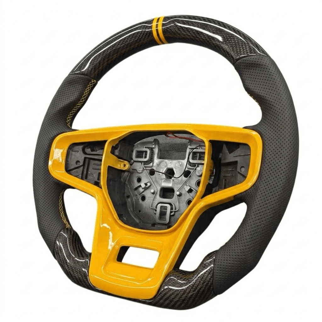 2021+ Ford Bronco - Carbon Fiber Steering Wheel With Leather