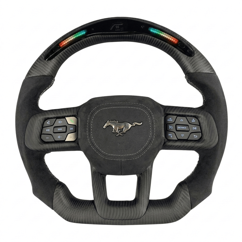2024+ Ford Mustang - Matte Carbon Fiber Steering Wheel