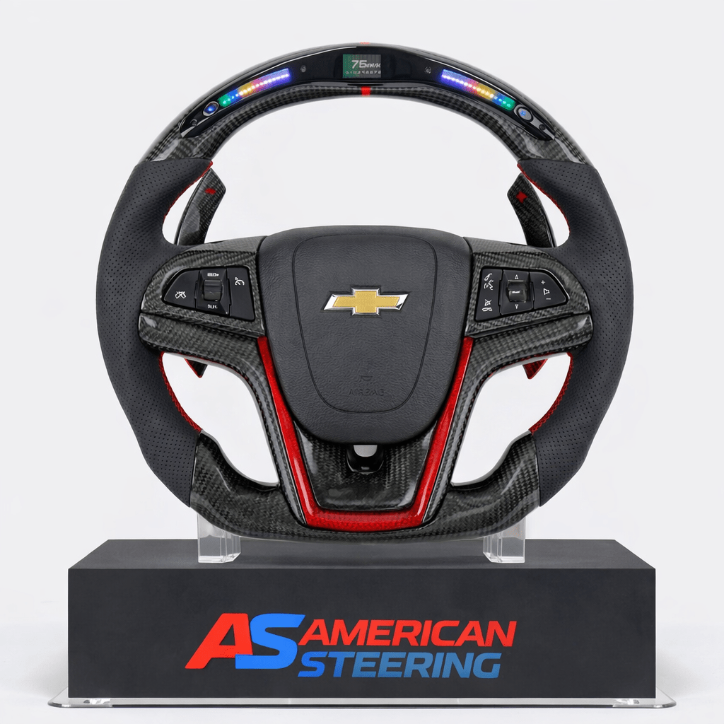 2012+ Chevrolet Camaro - Custom Carbon Fiber With Led Display Steering Wheel