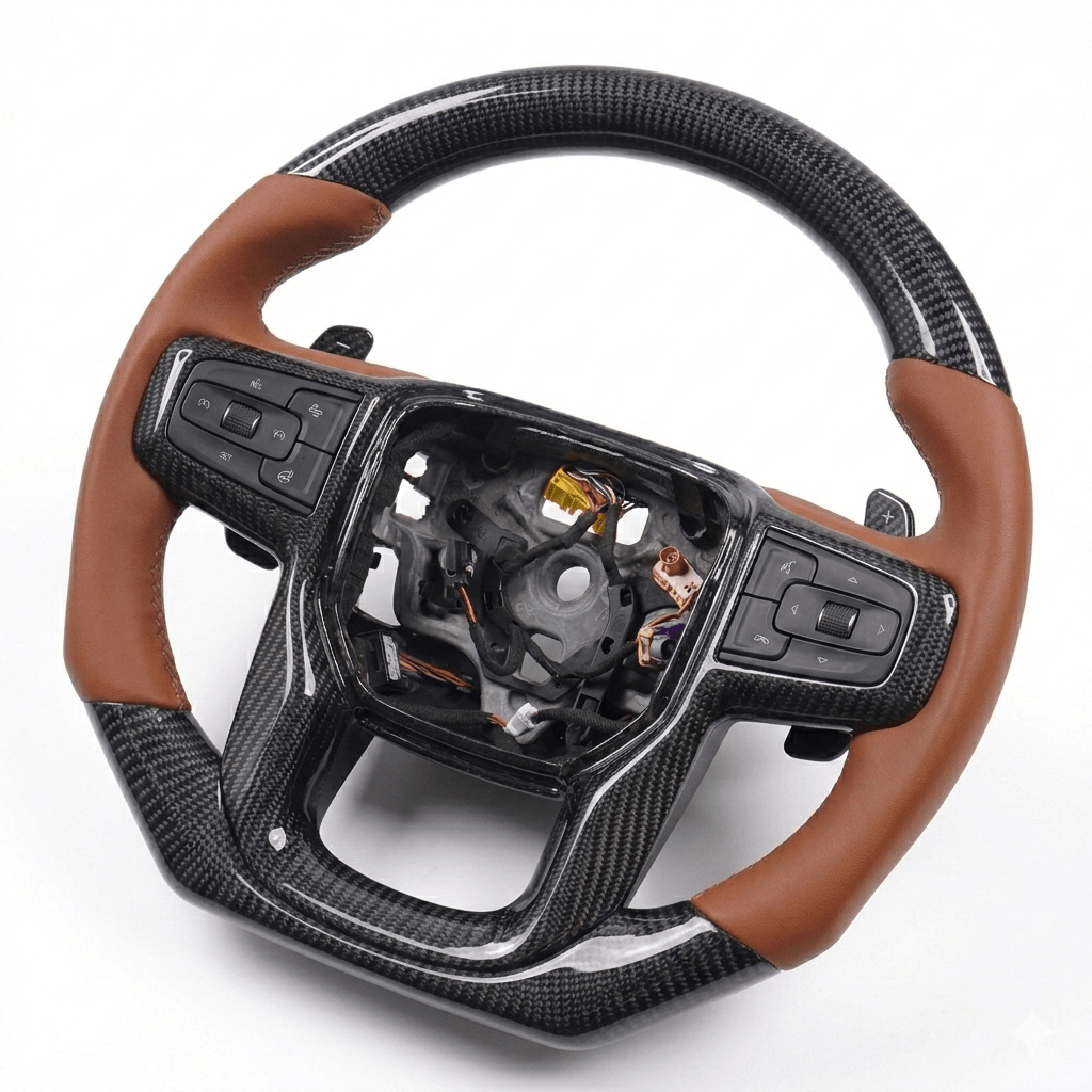 2020-2025+ GMC Sierra 1500 2500 Custom Carbon Fiber Steering Wheel