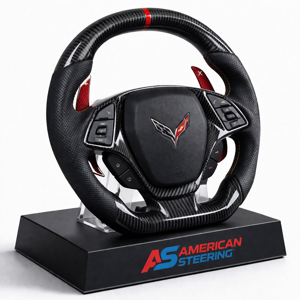 Chevrolet Corvette C7 - Carbon Fiber Steering Wheel With Paddle Shifters