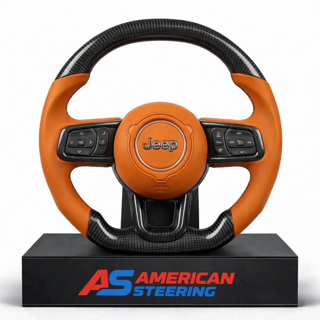 Jeep - Carbon Fiber Steering Wheel With Leather Grips