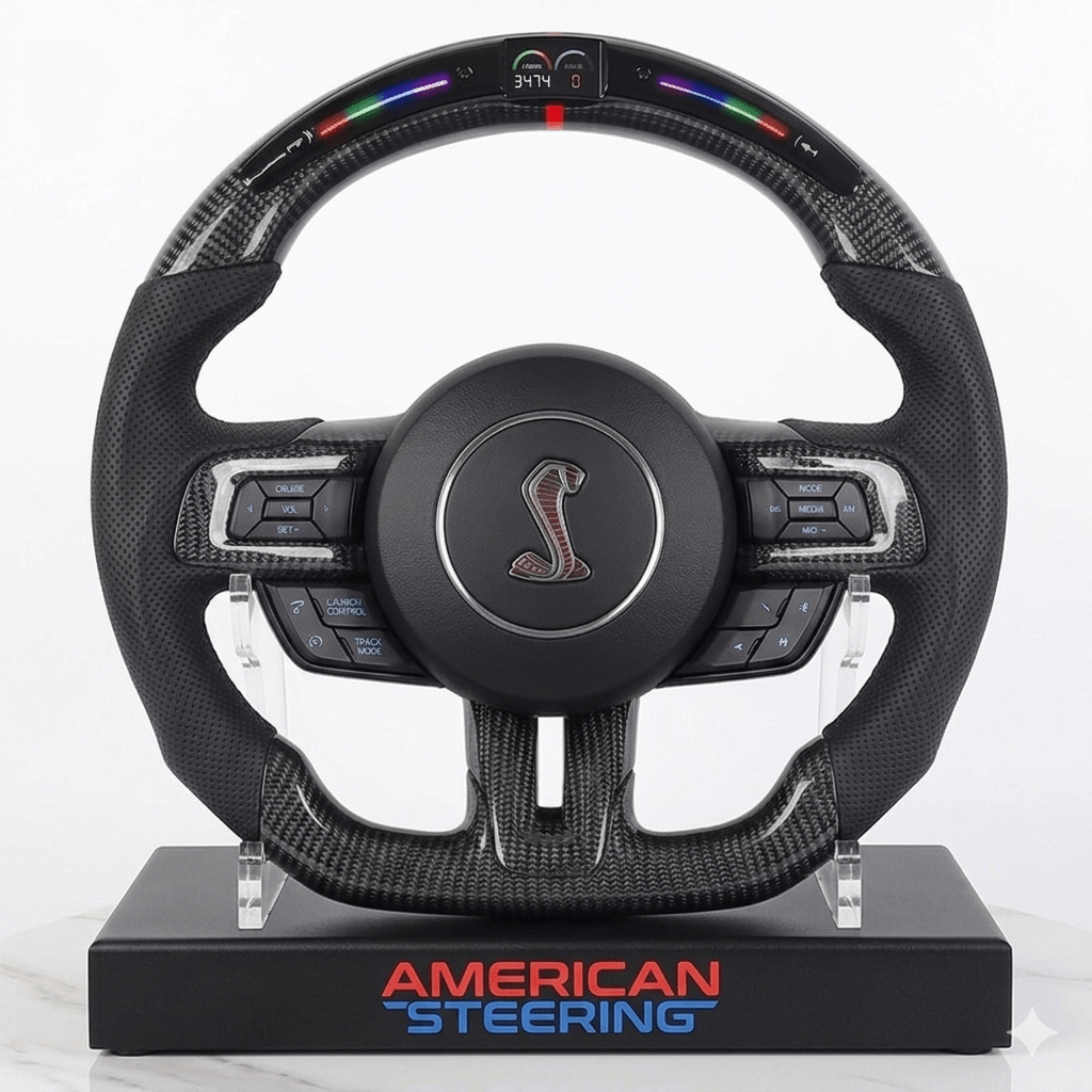 Ford Mustang GT500 - Carbon Fiber Steering Wheel With Led Display