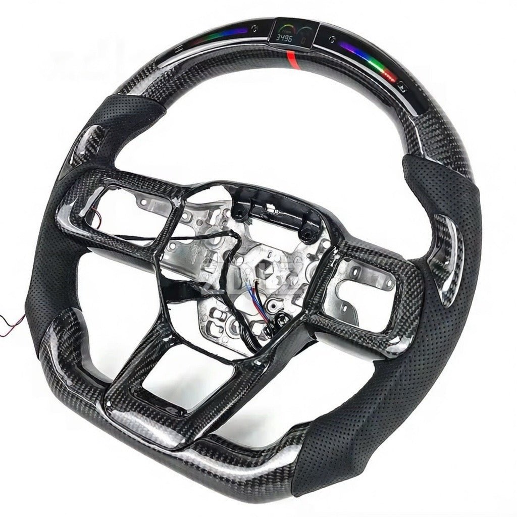2024+ Ford Mustang - Carbon Fiber Steering Wheel With Led Display