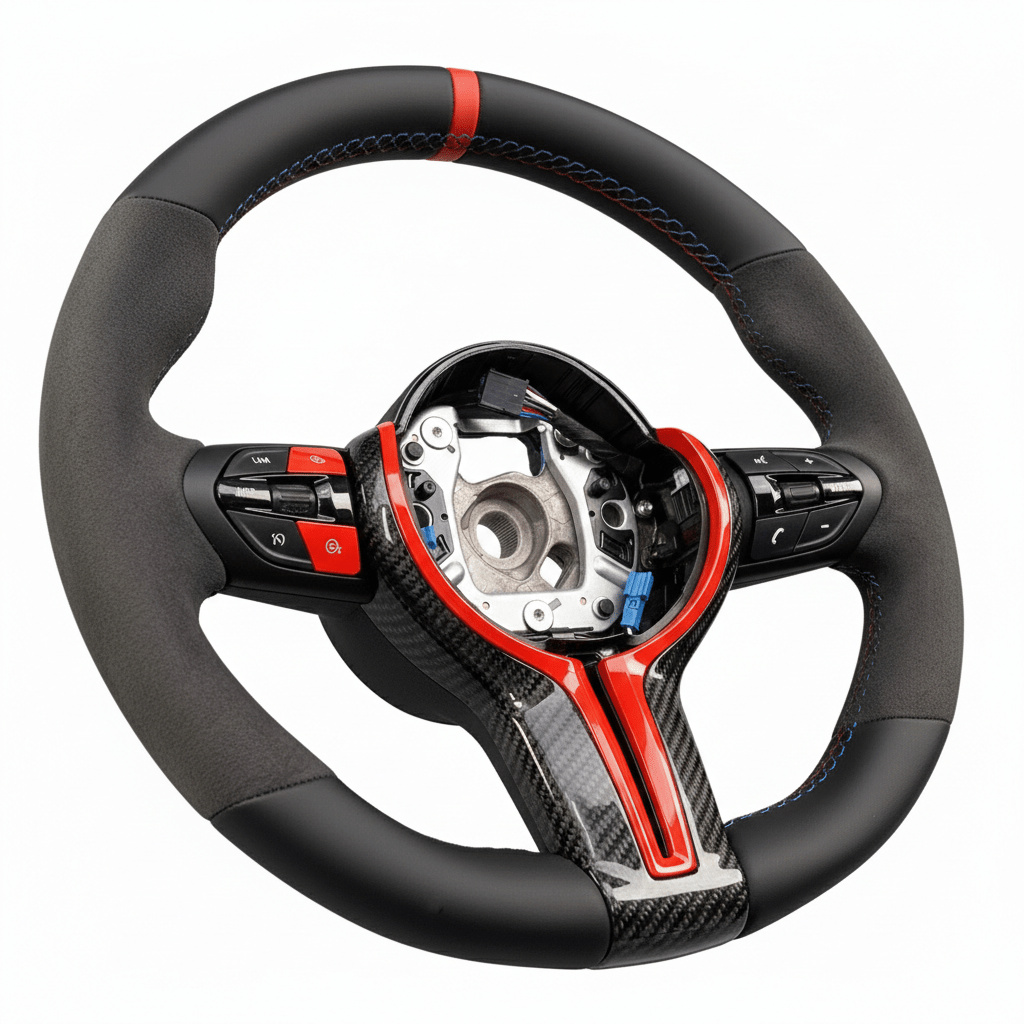 BMW - Carbon Fiber Steering Wheel With Alcantara & Leather