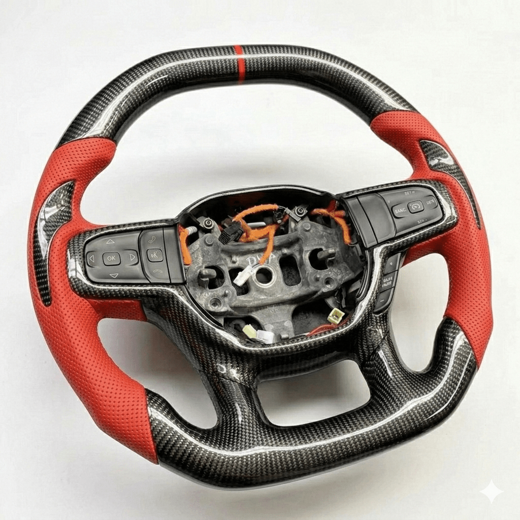 2019+ Dodge Ram - Carbon Fiber Steering Wheel