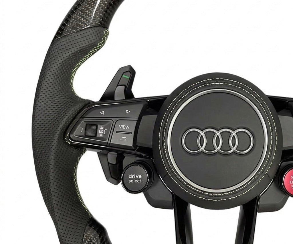 Audi – Carbon Fiber Steering Wheel Upgrade (2017–2025)