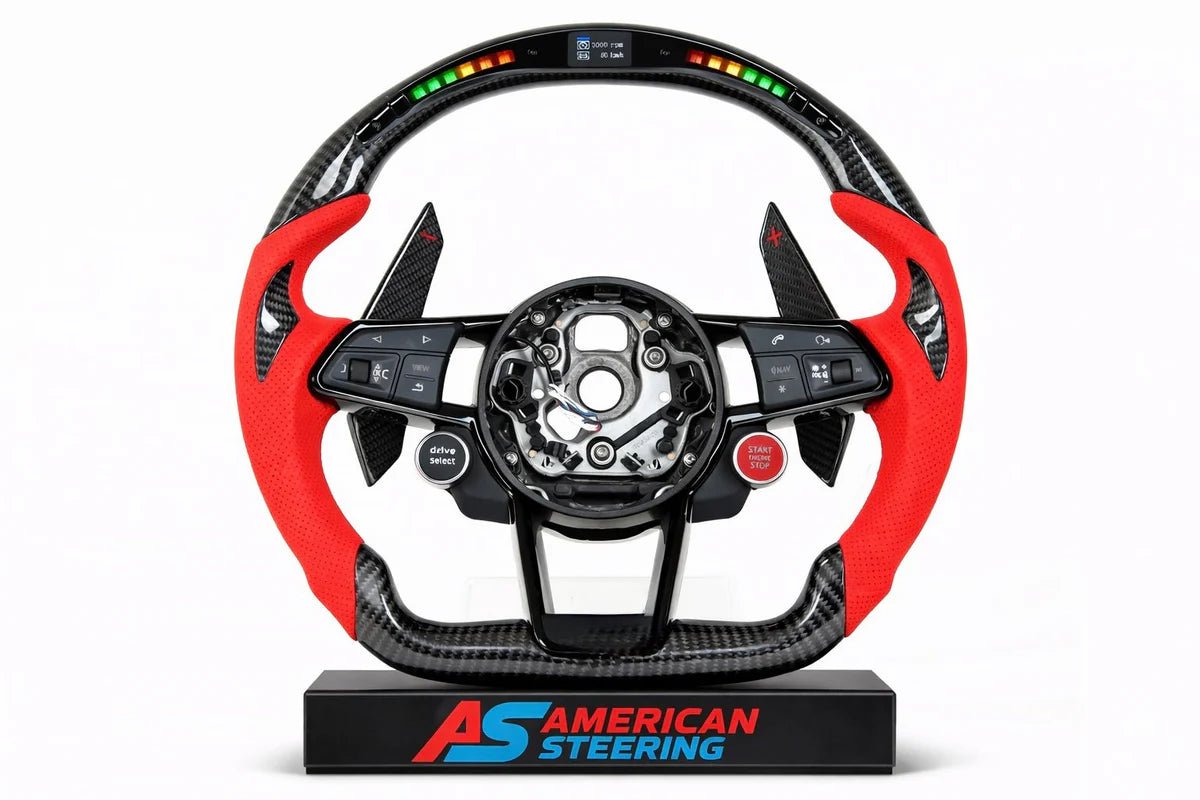 Audi - Carbon Fiber Steering With Paddle Shifters & Led Display