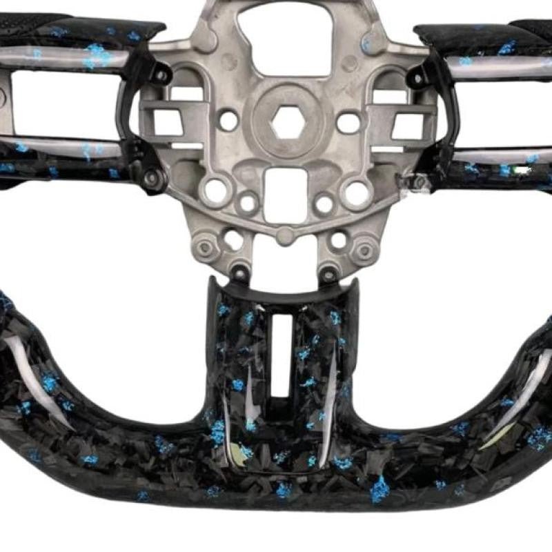 Ford Mustang (2018–2023) Carbon Fiber Steering Wheel with Leather Grip