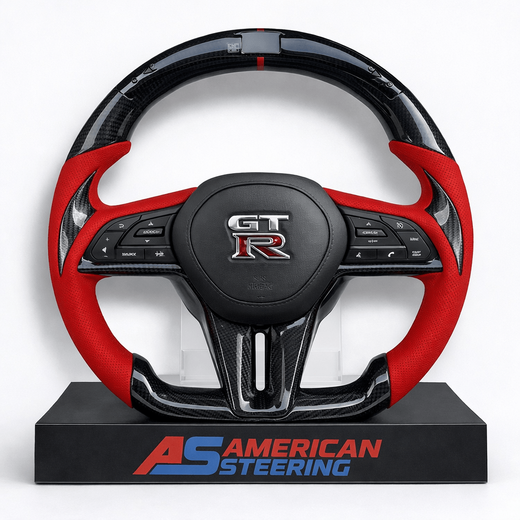 2017+ Nissan GTR- Carbon Fiber With Led Steering Wheel