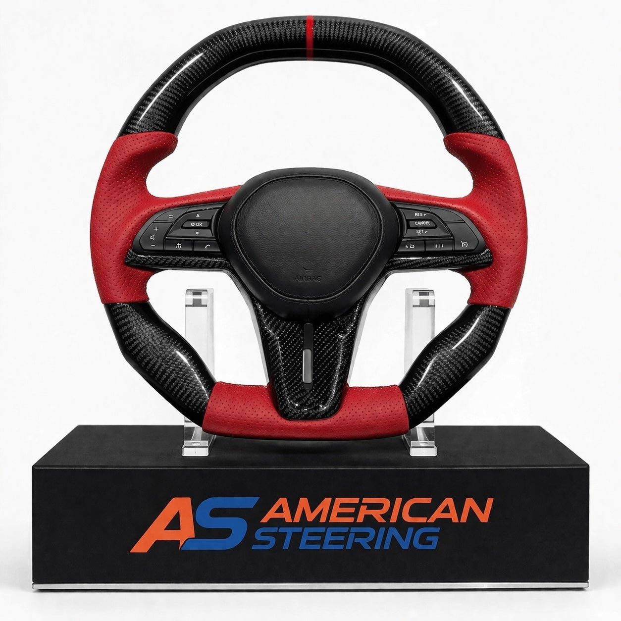 2017+ Nissan GTR - Leather & Carbon Fiber Steering Wheel