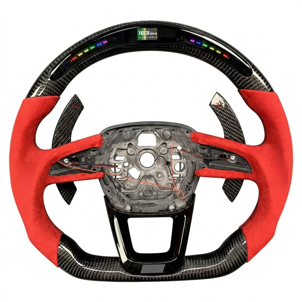 Audi - Carbon Fiber With Led Display Steering Wheel