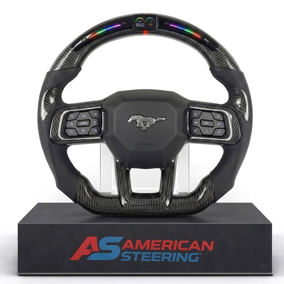 2024+ Ford Mustang - Carbon Fiber Steering Wheel With Led Display