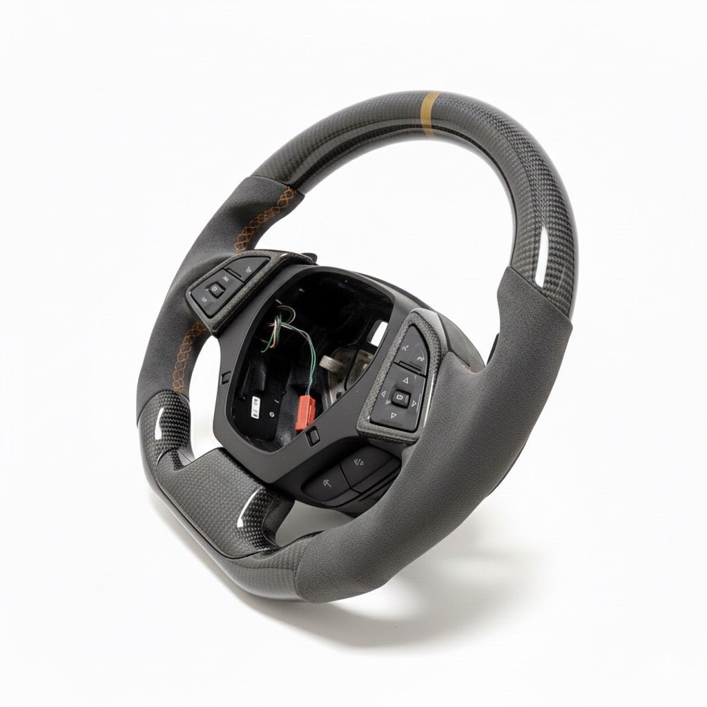 (2017-2024) Chevrolet Camaro - Carbon Fiber With Alcantara Steering Wheel - American Steering