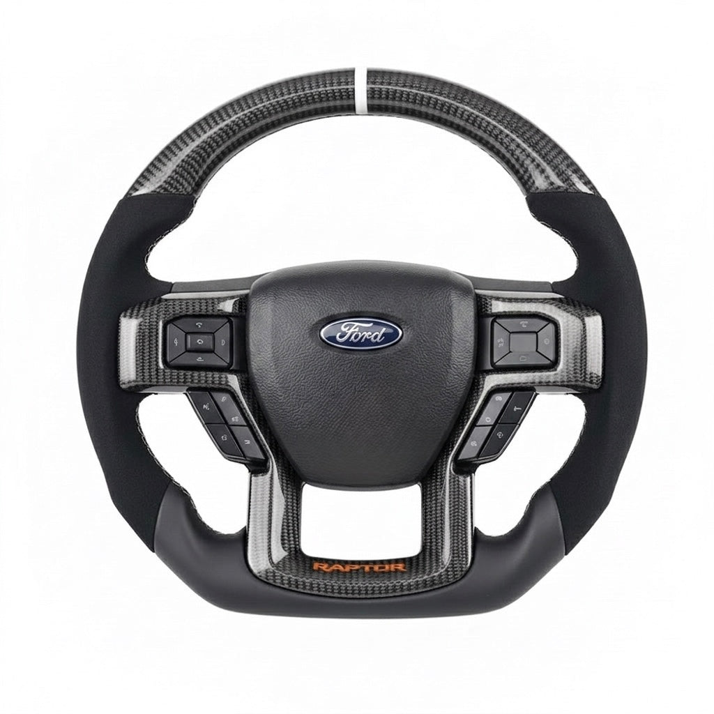 Ford Raptor - Carbon Fiber Steering Wheel With Leather & Alcantara