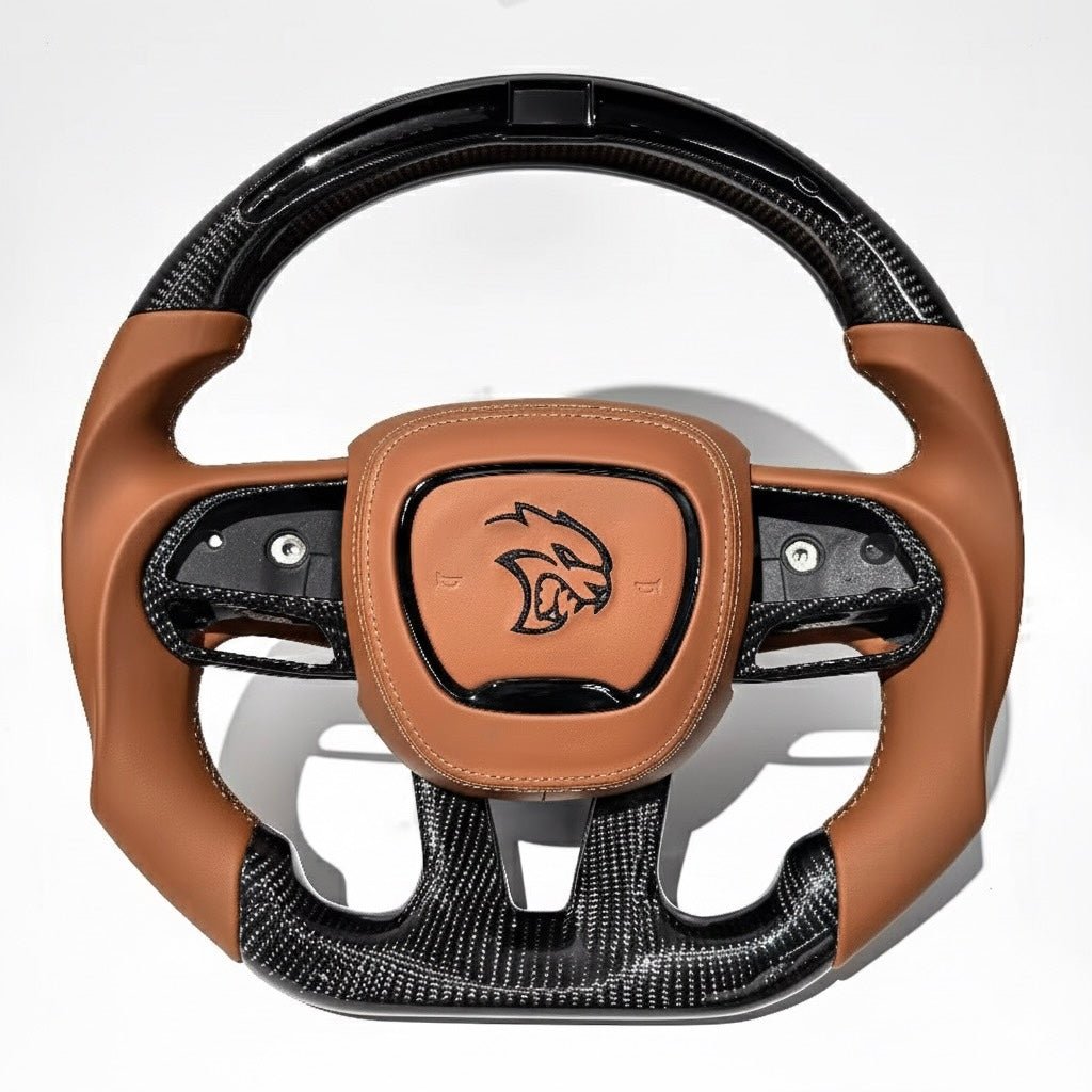 Dodge Charger / Challenger Hellcat - Performance Upgrade Carbon Fiber Steering Wheel With LED Display