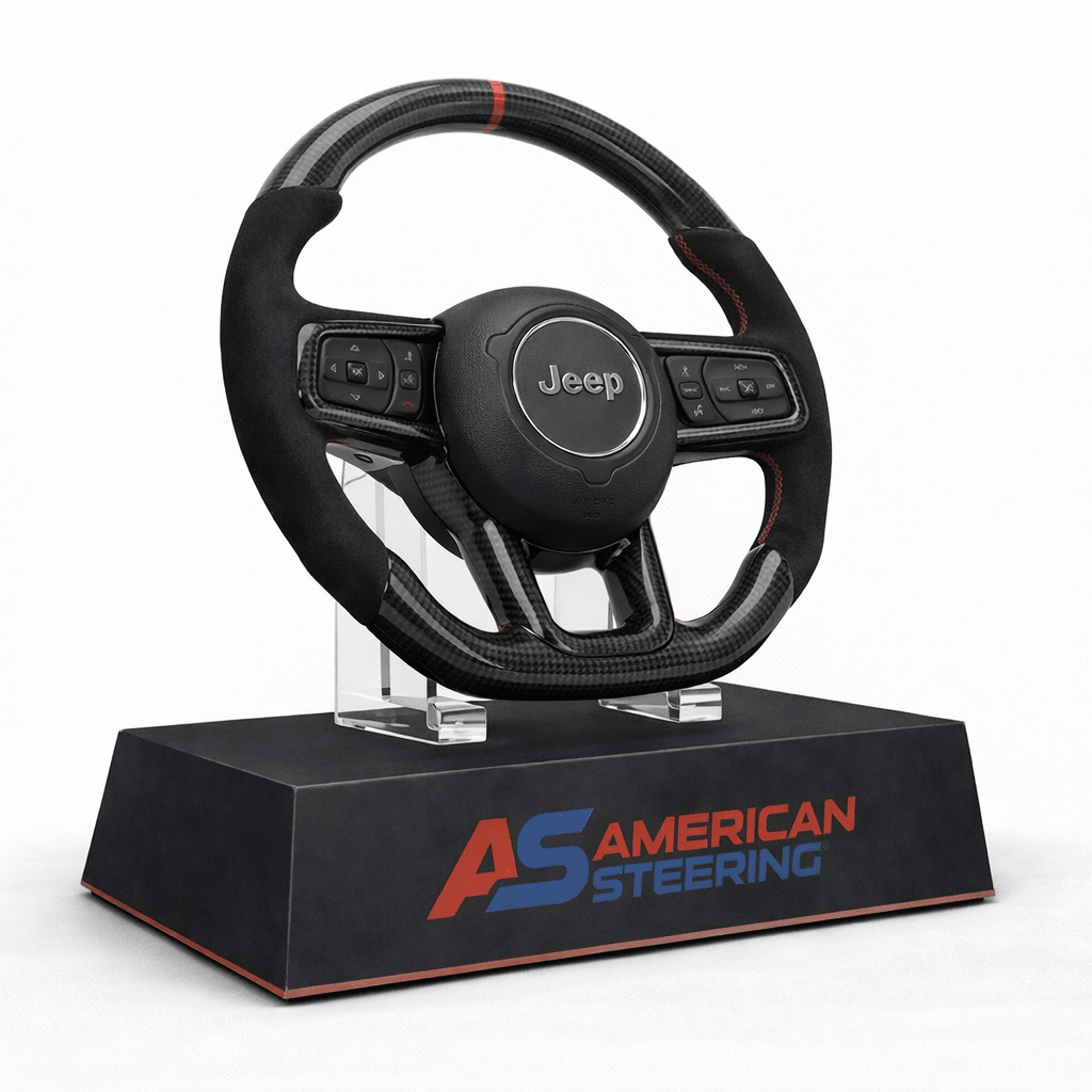 2018+ Jeep - Carbon Fiber Steering Wheel With Alcantara