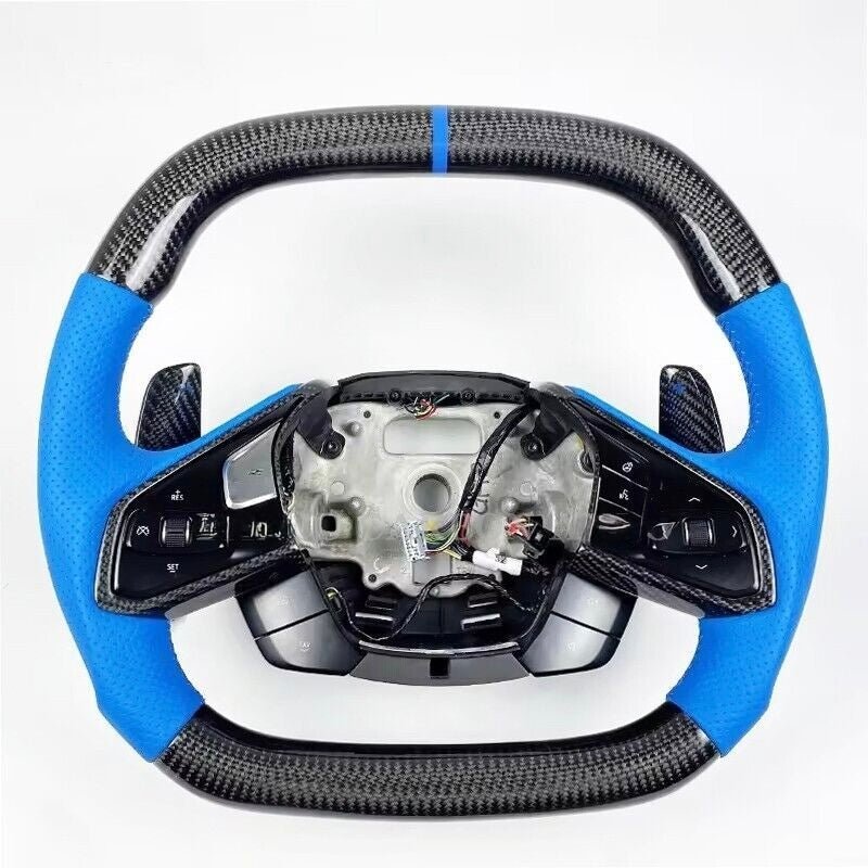 Chevrolet Corvette C8 - Carbon Fiber Steering Wheel With Leather Grips