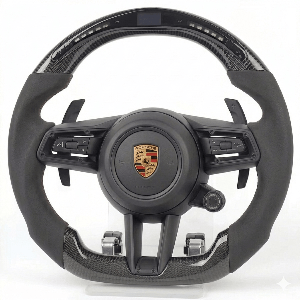 Porsche 911 992 - Carbon Fiber Steering Wheel With Led Display