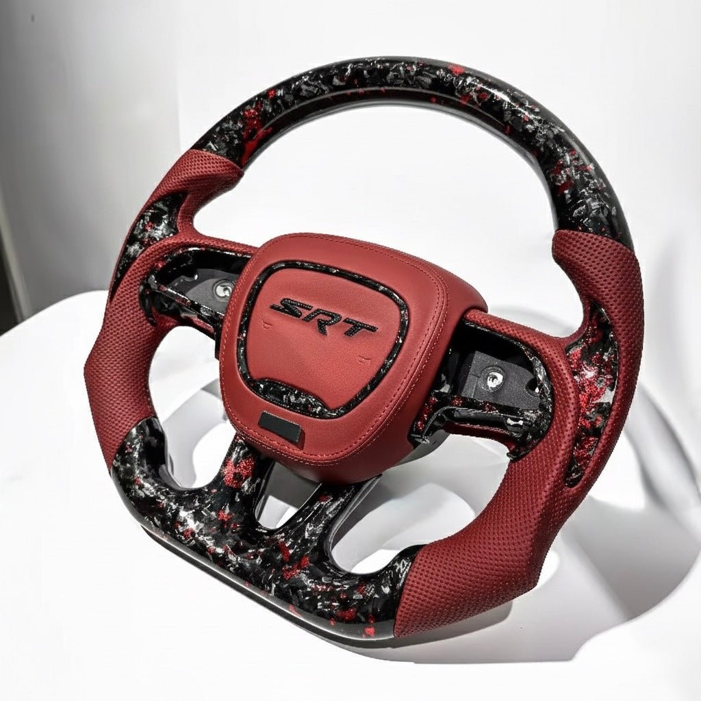 Dodge SRT - Forged Carbon Fiber Steering Wheel With Leather