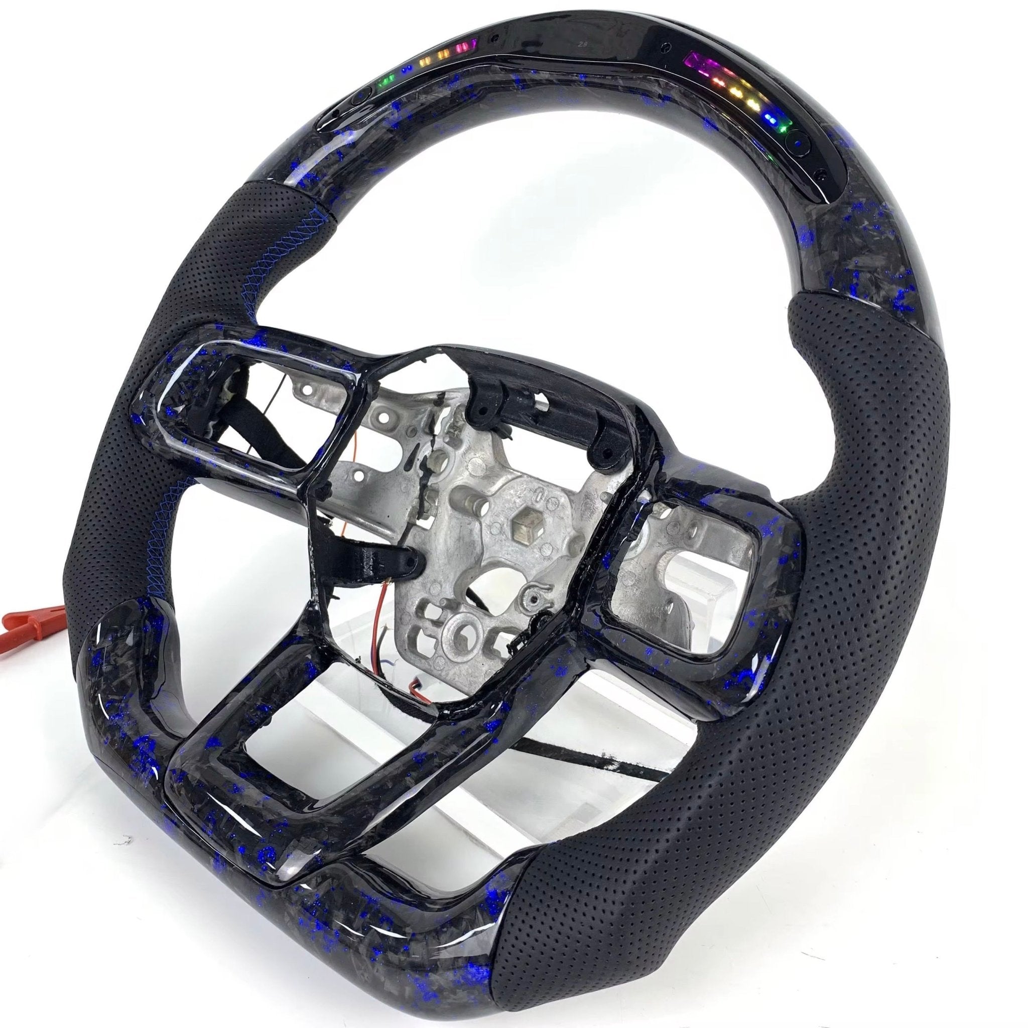 2024+ Ford Mustang - Carbon Fiber Steering Wheel With Leather