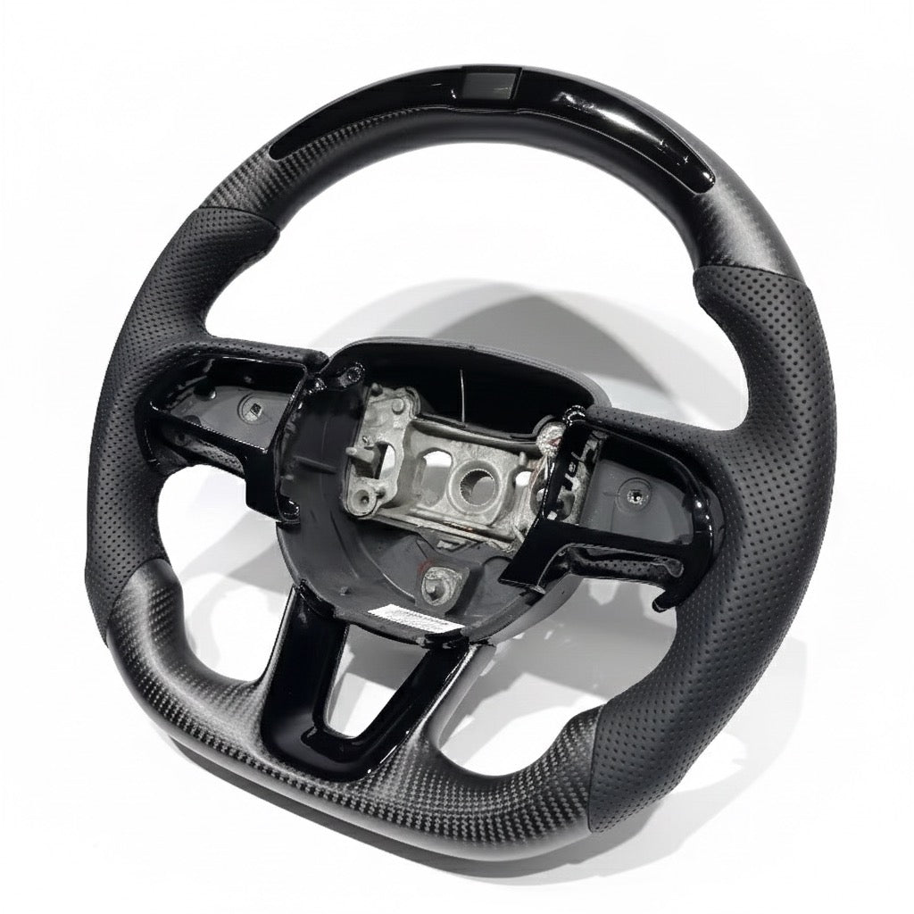 Dodge - Matte Carbon Fiber With Led Display Steering Wheel
