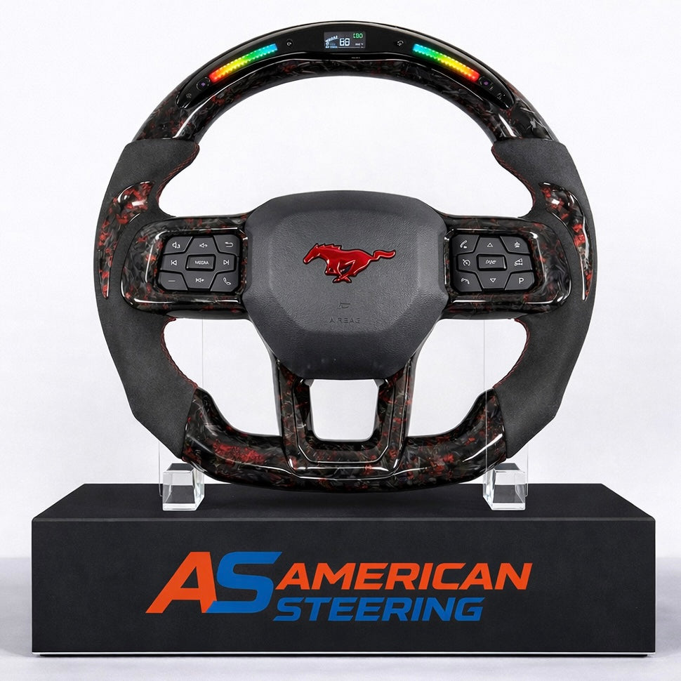 2024+ Ford Mustang - Dark Horse Style Carbon Fiber Steering Wheel