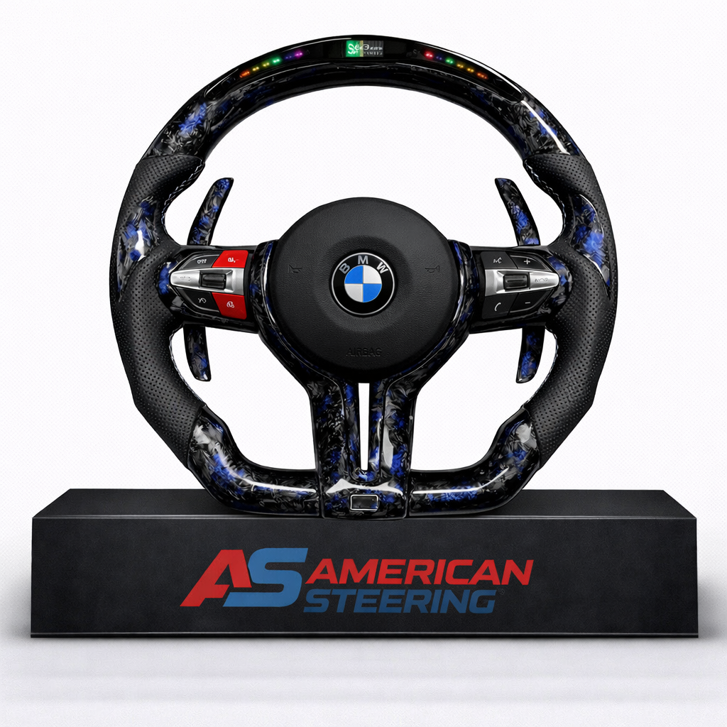 2015+ BMW - Forged Carbon Fiber With Led Display Steering Wheel