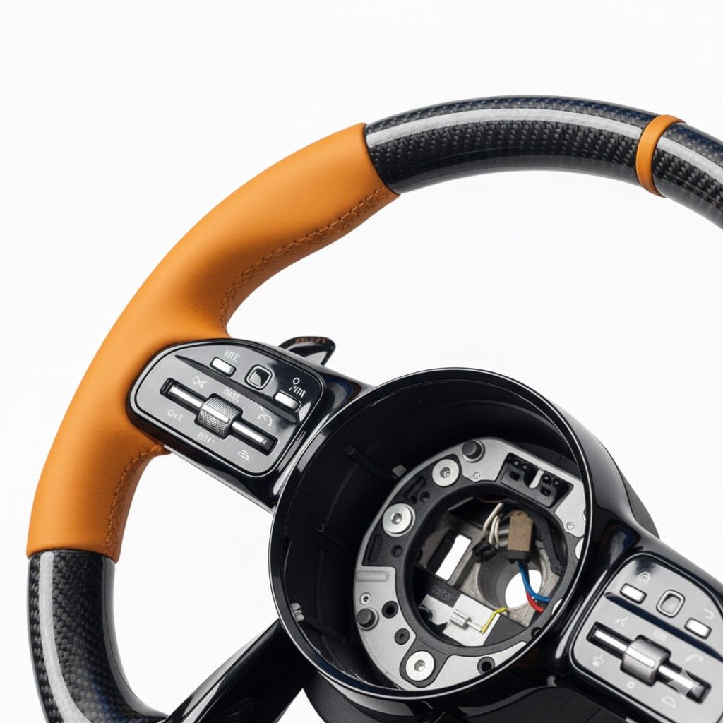 Mercedes Benz - Performance Steering Wheel Carbon Fiber with Alcantara & Paddle Shifters (2019–2024 Models)