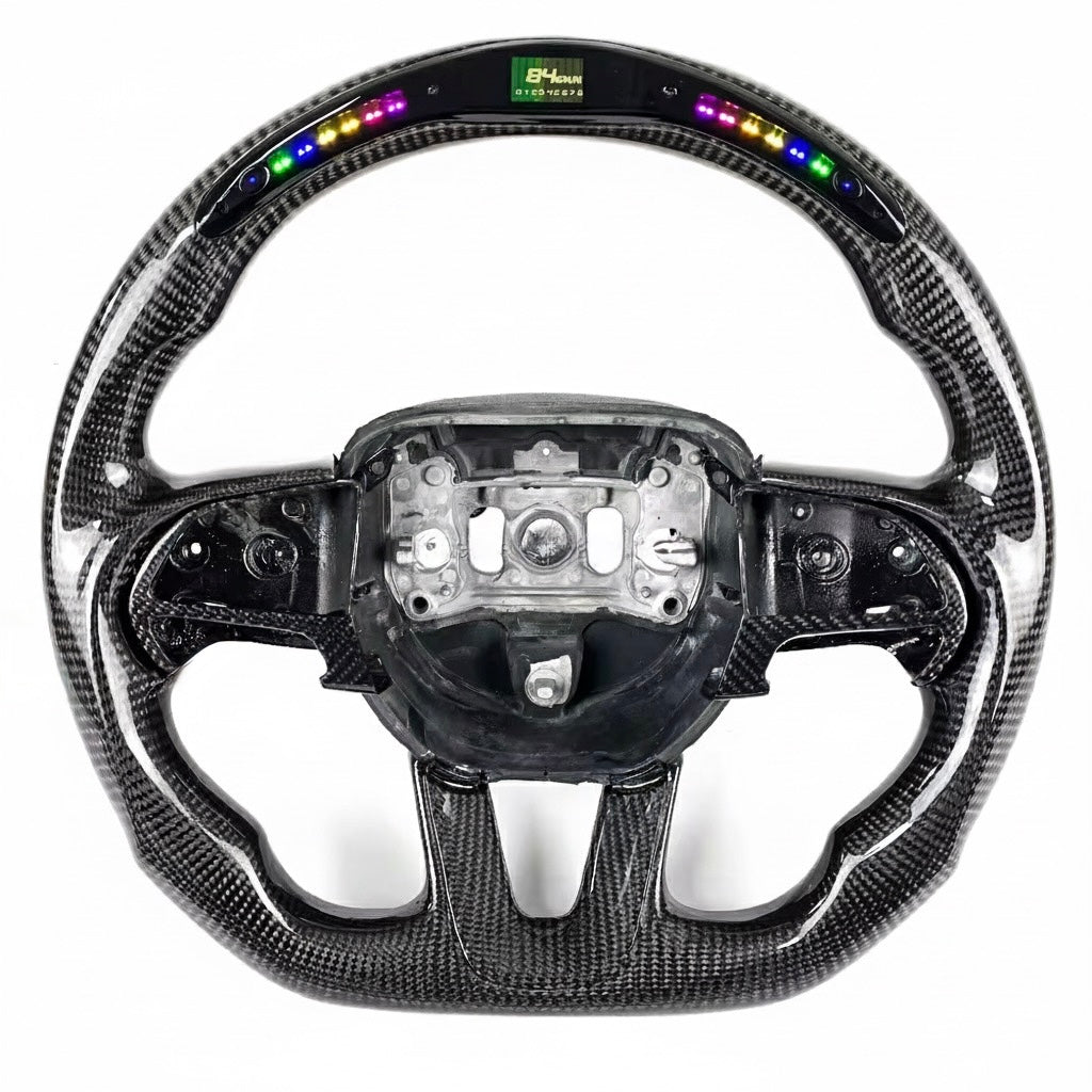 Dodge - Full Carbon Fiber With Led Display Steering Wheel