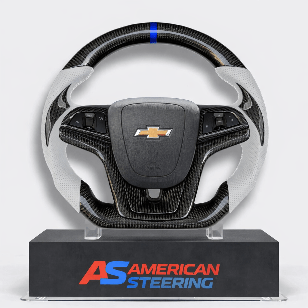 2012-2015 Chevrolet Camaro - Carbon Fiber With Leather Steering Wheel