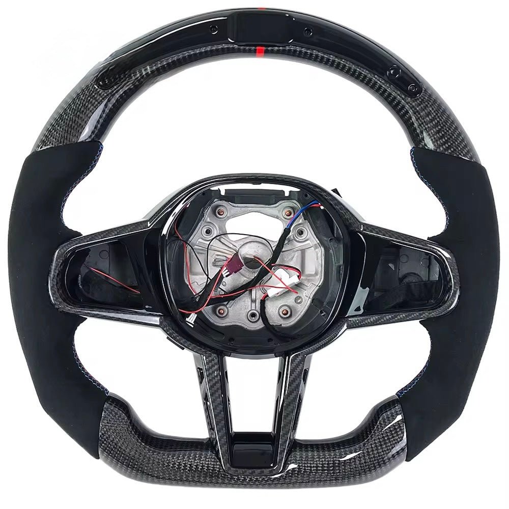 (2020+) BMW M2/M3/M4/M5/M8 - Carbon Fiber With Alcantara & Led Steering Wheel - American Steering