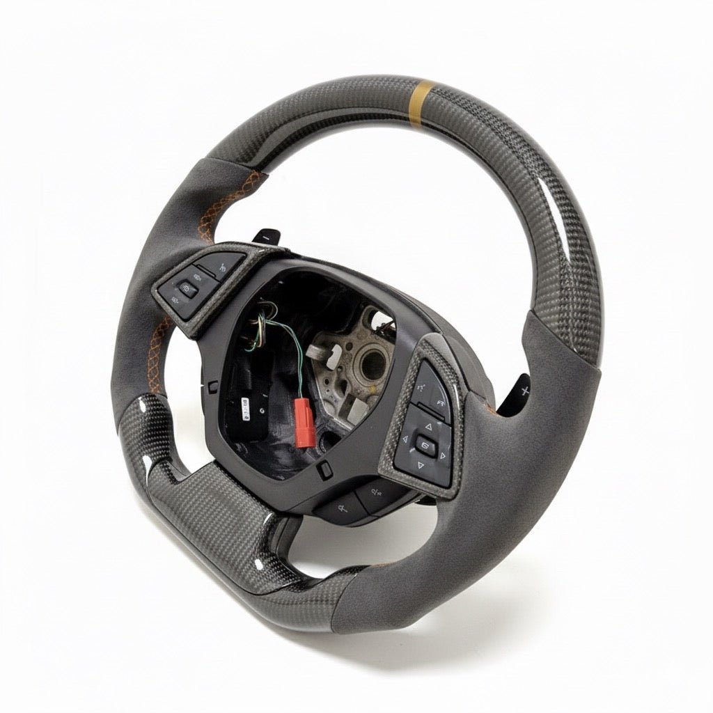 (2017-2024) Chevrolet Camaro - Carbon Fiber With Alcantara Steering Wheel - American Steering