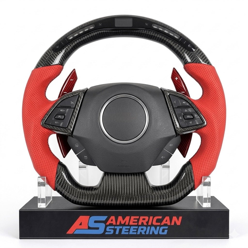Carbon Fiber With LED Steering Wheel for Chevrolet Camaro (2016–2019)