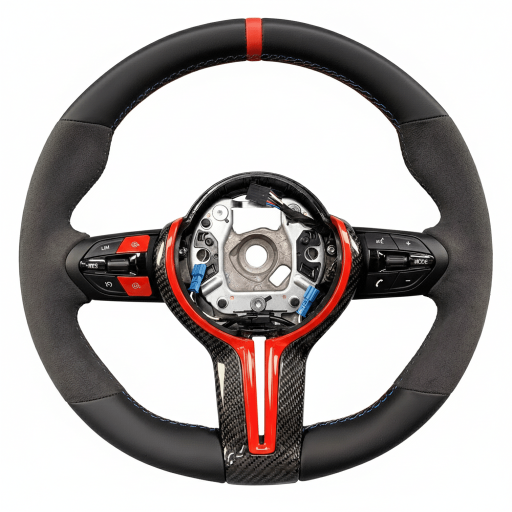 BMW - Carbon Fiber Steering Wheel With Alcantara & Leather